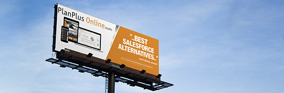 PlanPlus Online Billboard - Named Top Salesforce Competitor
